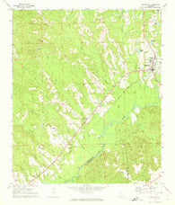 Brantley Alabama Historical topographic map, 1:24000 scale, 7.5 X 7.5 Minute, Year 1971