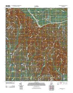 Brewersville Alabama Historical topographic map, 1:24000 scale, 7.5 X 7.5 Minute, Year 2011