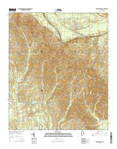 Brewersville Alabama Current topographic map, 1:24000 scale, 7.5 X 7.5 Minute, Year 2014