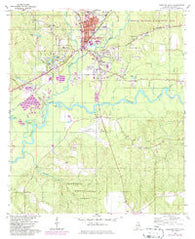 Brewton South Alabama Historical topographic map, 1:24000 scale, 7.5 X 7.5 Minute, Year 1960
