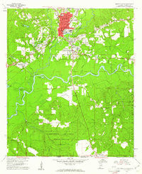 Brewton South Alabama Historical topographic map, 1:24000 scale, 7.5 X 7.5 Minute, Year 1960