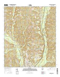Brewton North Alabama Current topographic map, 1:24000 scale, 7.5 X 7.5 Minute, Year 2014