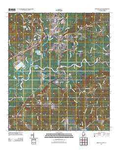 Brewton South Alabama Historical topographic map, 1:24000 scale, 7.5 X 7.5 Minute, Year 2011
