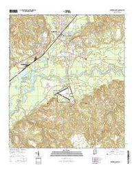 Brewton South Alabama Current topographic map, 1:24000 scale, 7.5 X 7.5 Minute, Year 2014