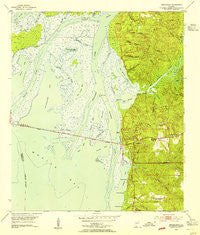 Bridgehead Alabama Historical topographic map, 1:24000 scale, 7.5 X 7.5 Minute, Year 1953