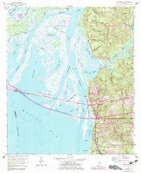Bridgehead Alabama Historical topographic map, 1:24000 scale, 7.5 X 7.5 Minute, Year 1953