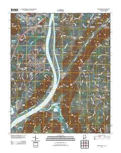 Bridgeport Alabama Historical topographic map, 1:24000 scale, 7.5 X 7.5 Minute, Year 2011