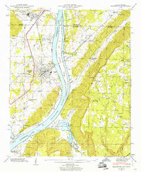 Bridgeport Alabama Historical topographic map, 1:24000 scale, 7.5 X 7.5 Minute, Year 1945
