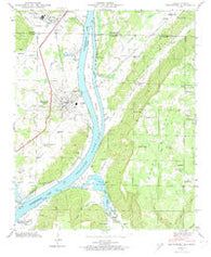 Bridgeport Alabama Historical topographic map, 1:24000 scale, 7.5 X 7.5 Minute, Year 1945