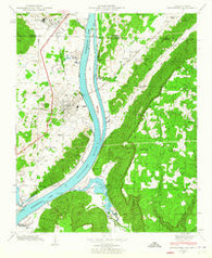 Bridgeport Alabama Historical topographic map, 1:24000 scale, 7.5 X 7.5 Minute, Year 1945