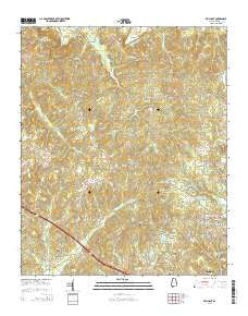 Brilliant Alabama Current topographic map, 1:24000 scale, 7.5 X 7.5 Minute, Year 2014