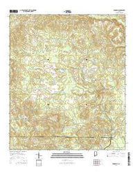 Brooklyn Alabama Current topographic map, 1:24000 scale, 7.5 X 7.5 Minute, Year 2014