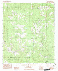 Brooklyn Alabama Historical topographic map, 1:24000 scale, 7.5 X 7.5 Minute, Year 1982