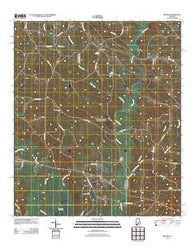 Brooks Alabama Historical topographic map, 1:24000 scale, 7.5 X 7.5 Minute, Year 2011