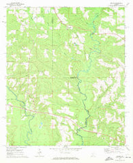 Brooks Alabama Historical topographic map, 1:24000 scale, 7.5 X 7.5 Minute, Year 1971