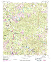 Brookside Alabama Historical topographic map, 1:24000 scale, 7.5 X 7.5 Minute, Year 1959