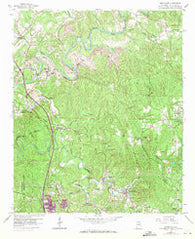 Brookside Alabama Historical topographic map, 1:24000 scale, 7.5 X 7.5 Minute, Year 1959