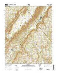 Brooksville Alabama Current topographic map, 1:24000 scale, 7.5 X 7.5 Minute, Year 2014