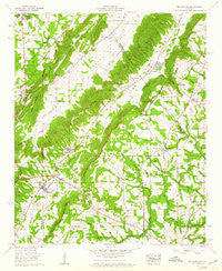 Brooksville Alabama Historical topographic map, 1:24000 scale, 7.5 X 7.5 Minute, Year 1958