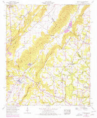 Brooksville Alabama Historical topographic map, 1:24000 scale, 7.5 X 7.5 Minute, Year 1958