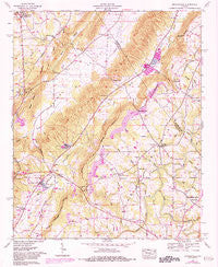 Brooksville Alabama Historical topographic map, 1:24000 scale, 7.5 X 7.5 Minute, Year 1958