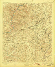 Brookwood Alabama Historical topographic map, 1:125000 scale, 30 X 30 Minute, Year 1899