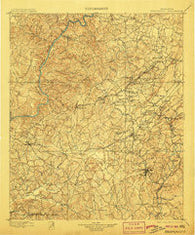 Brookwood Alabama Historical topographic map, 1:125000 scale, 30 X 30 Minute, Year 1899