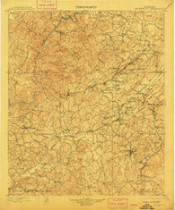 Brookwood Alabama Historical topographic map, 1:125000 scale, 30 X 30 Minute, Year 1899