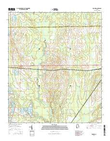 Browns Alabama Current topographic map, 1:24000 scale, 7.5 X 7.5 Minute, Year 2014