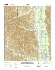 Brownville Alabama Current topographic map, 1:24000 scale, 7.5 X 7.5 Minute, Year 2014
