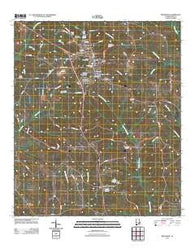 Brundidge Alabama Historical topographic map, 1:24000 scale, 7.5 X 7.5 Minute, Year 2011