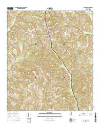 Brundidge Alabama Current topographic map, 1:24000 scale, 7.5 X 7.5 Minute, Year 2014