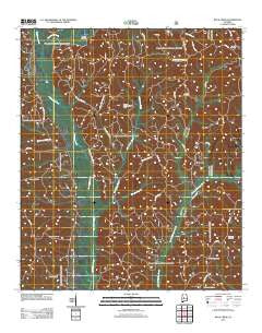 Buck Creek Alabama Historical topographic map, 1:24000 scale, 7.5 X 7.5 Minute, Year 2011