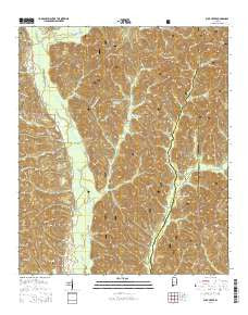 Buck Creek Alabama Current topographic map, 1:24000 scale, 7.5 X 7.5 Minute, Year 2014