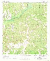 Bullock Alabama Historical topographic map, 1:24000 scale, 7.5 X 7.5 Minute, Year 1968