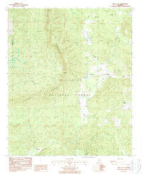 Bulls Gap Alabama Historical topographic map, 1:24000 scale, 7.5 X 7.5 Minute, Year 1987