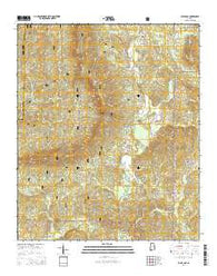 Bulls Gap Alabama Current topographic map, 1:24000 scale, 7.5 X 7.5 Minute, Year 2014