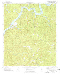 Burchfield Store Alabama Historical topographic map, 1:24000 scale, 7.5 X 7.5 Minute, Year 1974