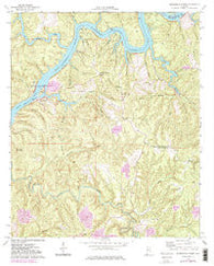 Burchfield Store Alabama Historical topographic map, 1:24000 scale, 7.5 X 7.5 Minute, Year 1974