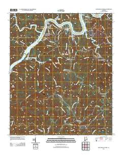 Burchfield Store Alabama Historical topographic map, 1:24000 scale, 7.5 X 7.5 Minute, Year 2011