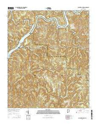 Burchfield Store Alabama Current topographic map, 1:24000 scale, 7.5 X 7.5 Minute, Year 2014