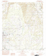 Burnsville Alabama Historical topographic map, 1:24000 scale, 7.5 X 7.5 Minute, Year 1982