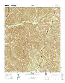 Burnt Corn Alabama Current topographic map, 1:24000 scale, 7.5 X 7.5 Minute, Year 2014