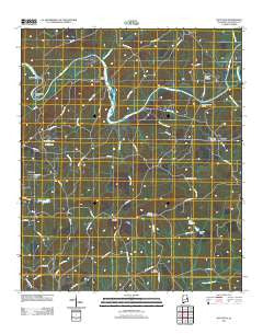 Buttston Alabama Historical topographic map, 1:24000 scale, 7.5 X 7.5 Minute, Year 2011