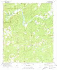 Buttston Alabama Historical topographic map, 1:24000 scale, 7.5 X 7.5 Minute, Year 1971