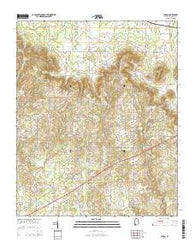 Caddo Alabama Current topographic map, 1:24000 scale, 7.5 X 7.5 Minute, Year 2014