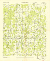 Caddo Alabama Historical topographic map, 1:24000 scale, 7.5 X 7.5 Minute, Year 1936