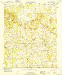 Caddo Alabama Historical topographic map, 1:24000 scale, 7.5 X 7.5 Minute, Year 1950