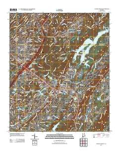 Cahaba Heights Alabama Historical topographic map, 1:24000 scale, 7.5 X 7.5 Minute, Year 2011