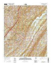 Cahaba Heights Alabama Current topographic map, 1:24000 scale, 7.5 X 7.5 Minute, Year 2014